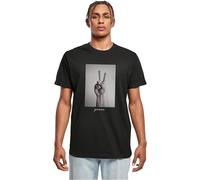 Mister Tee Peace Sign tee Camiseta, Negro, L Hombres