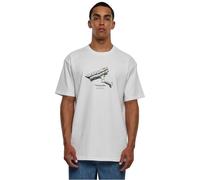 Mister tee Camiseta para Hombre de Gran tamaño CCTV, Blanco, L