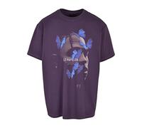 Mister Tee Le Papillon-Camiseta, Purplenight, L para Hombre