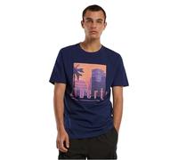 Mister Tee Camiseta para Hombre Liberty Sunset tee 100% algodón, Azul Marino Claro, 3XL, XXXL