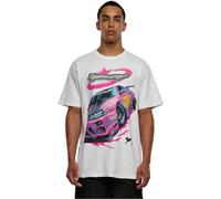 Mister Tee Camiseta para Hombre Speed Heavy Oversize tee Blanco XL