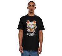Mister Tee Camiseta para hombre Welcome Cat Heavy Oversize, Negro L
