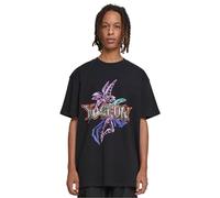 Mister Tee Camiseta para Hombre Yu-Ghi-Oh Dark Magician Heavy Oversize tee Negro M