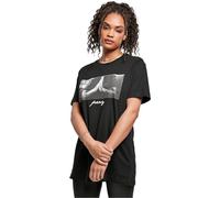 Mister Tee Camiseta para Mujer, Negro, L Große Größen Extra Tall