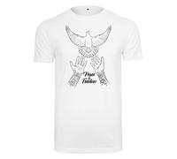 Mister Tee Camiseta 'Peace & Freedom' negro / blanco XL negro / blanco