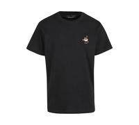 Mister Tee Camiseta 'Peace Noodles' rojo / negro / blanco, Talla S