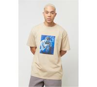 Mister Tee Camiseta 'Post Malone Tracklist' chamois / azul L chamois / azul