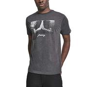 Mister Tee Camiseta Pray de Mangas Cortas para Hombre con Estampado Frontal, Moda Urbana Callera, en Algodón, Distintos Colores, Tallas XS-5XL