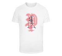 Mister Tee Camiseta 'Pray Neon Skull' rojo neón / negro / blanco S rojo neón / negro / blanco