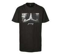 Mister Tee Camiseta Pray para Niños, T-Shirt de Mangas Cortas en Algodón con Estampado Frontal, Moda Urbana Callera, Distintos Colores, Tallas 110 - 164