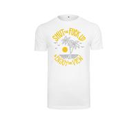 Mister Tee Camiseta 'Shut the Fuck Up & Enjoy The View' amarillo / gris claro / blanco Hombre Mister Tee L amarillo / gris claro / blanco