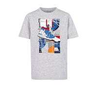Mister Tee Camiseta 'Sneaker Collage' gris claro / mezcla de colores 158-164 gris claro / mezcla de colores
