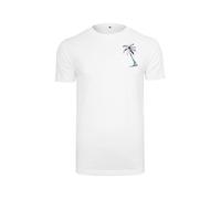 Mister Tee Camiseta 'Summer Vibes' menta / negro / blanco M menta / negro / blanco