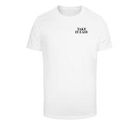 Mister Tee Camiseta 'Take It Easy Palm Paradise' negro / blanco L negro / blanco