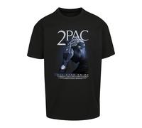 Mister Tee Camiseta 'Tupac All F*ck the World' azul ahumado / gris claro / negro M azul ahumado / gris claro / negro