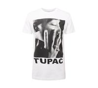 Mister Tee Camiseta 'Tupac Profile' gris / negro / blanco L gris / negro / blanco