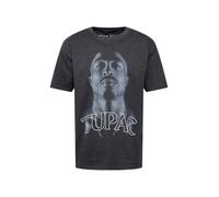 Mister Tee Camiseta 'Tupac Up' gris / gris oscuro / blanco XL gris / gris oscuro / blanco