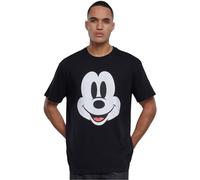 Mister Tee Camiseta Unisex de Disney 100 Mickey Face Oversize, Negro, M Grande Alto