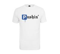 Mister Tee Pushin P tee Camiseta, Blanco, XS para Hombre