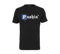 Mister Tee Pushin P tee Camiseta, Negro, S para Hombre