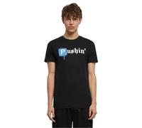 Mister Tee Pushin P tee Camiseta, Negro, XL Hombres