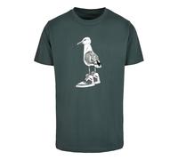 Mister Tee Camiseta verde oscuro / negro / blanco M EUR