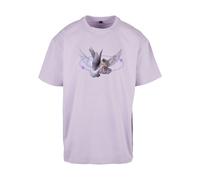 MT Upscale Mister Herren Vive La Liberte Oversize tee Lilac, M Camiseta, Hombre