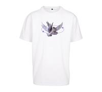 Mister Tee Camiseta 'Vive la Liberte' gris oscuro / lila / lila claro / blanco XXXL EUR