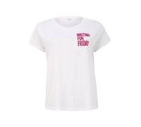 Mister Tee Camiseta 'Waiting For' rosa / blanco XS EUR