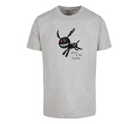 Mister Tee Camiseta 'Walk In The Dark' gris moteado / rojo sangre / negro XXL gris moteado / rojo sangre / negro