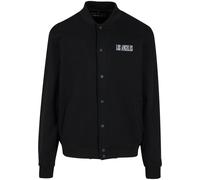 Mister Tee Chaqueta de entretiempo 'Los Angeles Heavy Tonal College' negro / blanco S negro / blanco