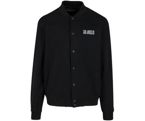 Mister Tee Chaqueta de entretiempo 'Los Angeles Heavy Tonal College' negro / blanco XS negro / blanco