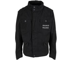 Mister Tee Chaqueta de entretiempo 'See You Soon Britannia' gris claro / negro / blanco XXL gris claro / negro / blanco