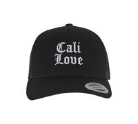 Mister Tee Cool Cali Love - Gorra de Camionero Retro de 5 Paneles, Talla única, Color Negro, Negro, Talla única