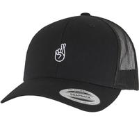 Mister Tee Crossed Fingers Handsign Retro Trucker Cap MT3941 Einheitsgröße