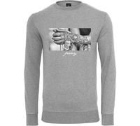 Mister Tee Pray 2.0 Crewneck Sudadera, Grey, L para Hombre