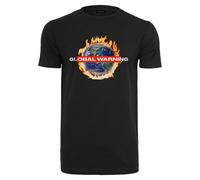 Mister Tee Global Warning Camiseta Hombre Klimakrise Calentamiento Algodón