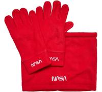 Mister Tee Guantes Nasa Conjunto polar Rojo Rojo