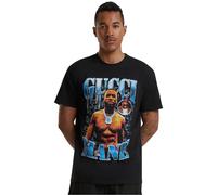 Mister Tee Gucci Mane Drip tee Oversize tee - Camiseta de Gran tamaño con Estampado Frontal para Hombre, algodón, Tallas XS - 5XL, Negro, L
