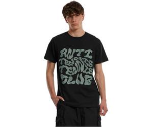Mister Tee Herren Camiseta Anti Tennis Club tee Negro S