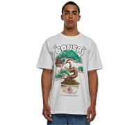 Mister Tee Herren Camiseta Bonsai Heavy Oversize tee Blanco XL