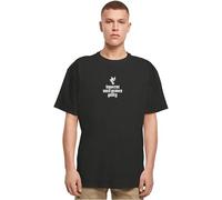 Mister tee Herren Camiseta Justice Oversize tee Negro 4XL
