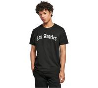 Mister Tee Herren Camiseta Los Angeles Wording tee Negro 3XL