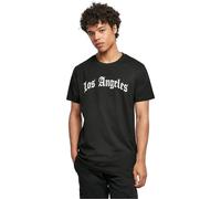 Mister Tee Herren Camiseta Los Angeles Wording tee Negro L