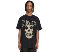 Mister Tee Herren Camiseta Upscale X Misfits Camiseta Extragrande Negro S