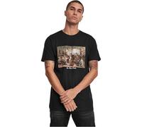 Mister Tee Hombre Basic-t-Shirt, V-Ausschnitt, Relaxed, Baumwolle Camiseta Not Applicable, Negro (Black 00007), Small