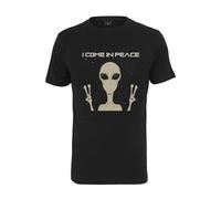 Mister Tee I Come In Peace tee Camiseta, Negro, M para Hombre