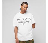 mister tee It All Works Out Wording Oversize Tee blanco M