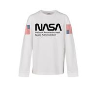 Mister Tee Kids NASA Worm Longsleeve Camiseta, White, 146/152 Unisex Adulto