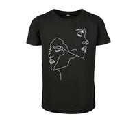 Mister Tee Kids One Line Short Sleeve tee Camiseta, Black, 134/140 niños Unisex